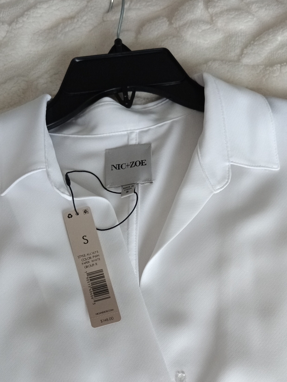 NIC+ZOE White Tailored Collared Blazer